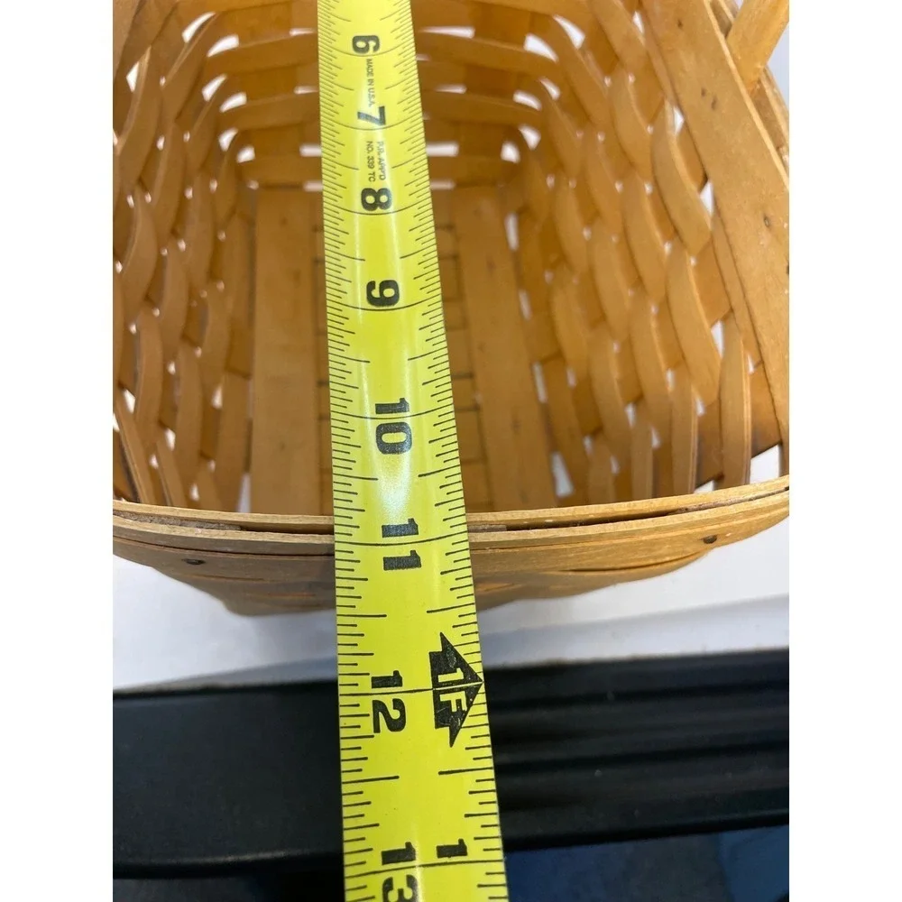Vintage Longaberger Basket Single Handle 9x5x5 rectangle 1992